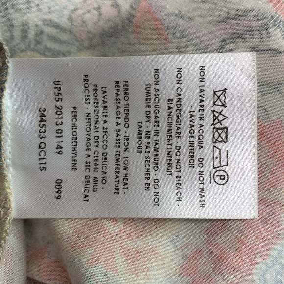 ALEXANDER MCQUEEN Multi-Color Rayon Blend Floral Long Sleeve Dress - Picture 6 of 6